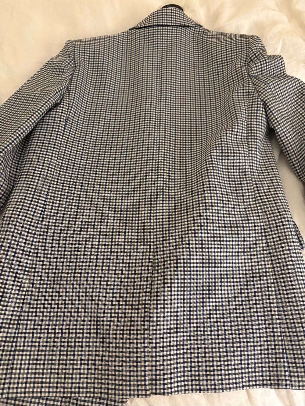 Madewell Navy & White Gingham Blazer - Picture 4 of 5